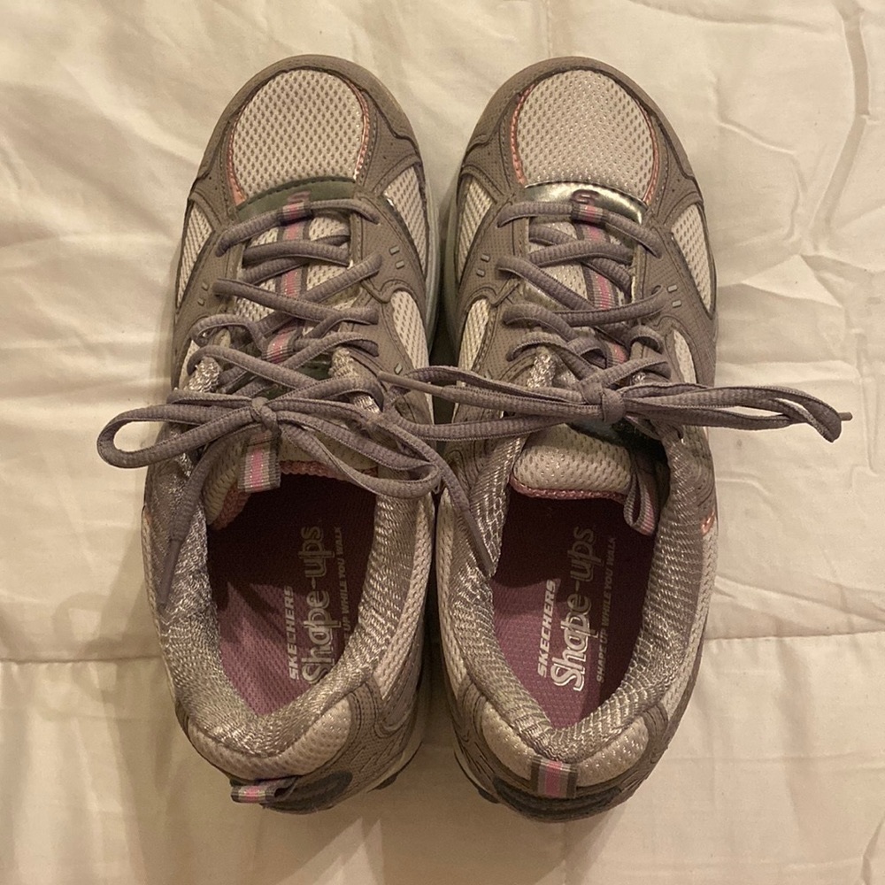 Sketchers “Shape-up” fitness tennis shoes.